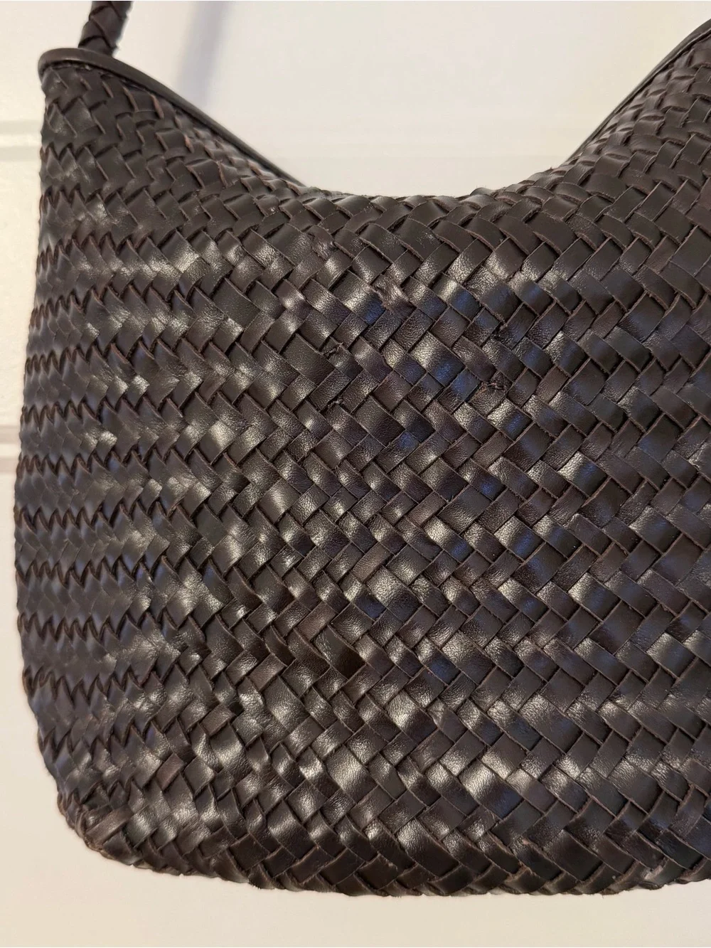 Madewell The Signature Woven Shoulder Bag - Color Name: Coffee Bean - Picture 3 of 5